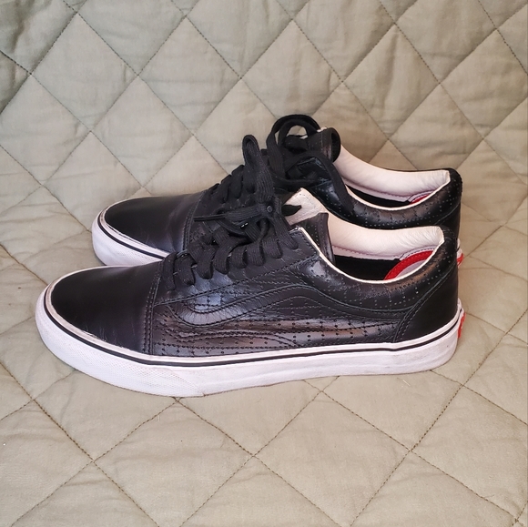 SUPREME X Vans Old Skool perforated leather sz 9.5 - Picture 2 of 9